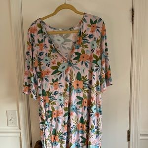 Milkmaid Goods 24/7 maternity nightgown in floral